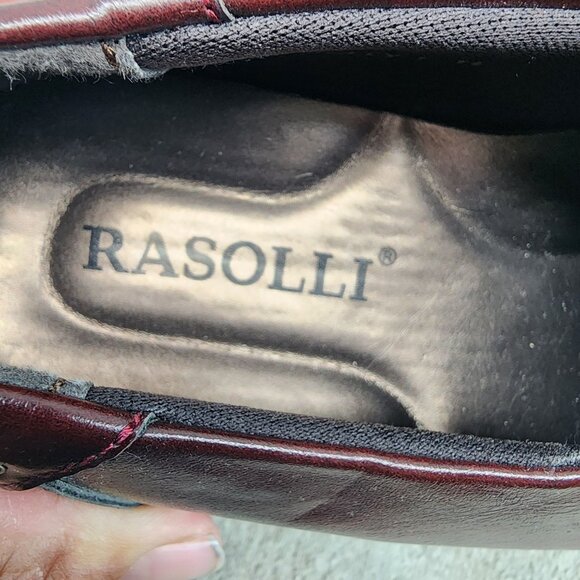 Rasolli Shoes Womens Size 11 Red Faux Leather Slip On Ankle Boots *NWOT* main image 7